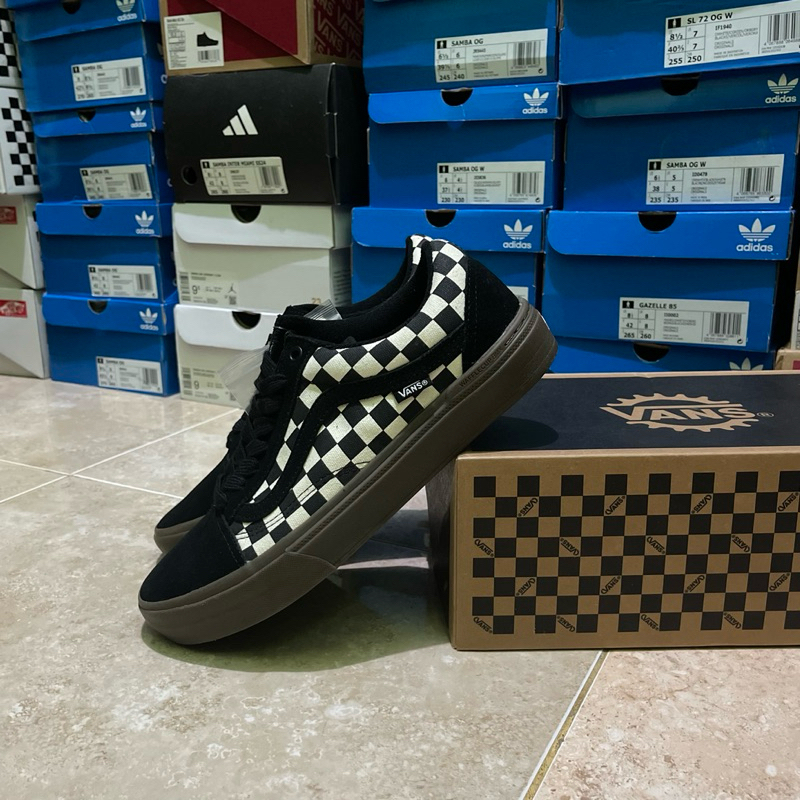 Vans bmx old skool black checker gum (Resmi PT NAVYA)