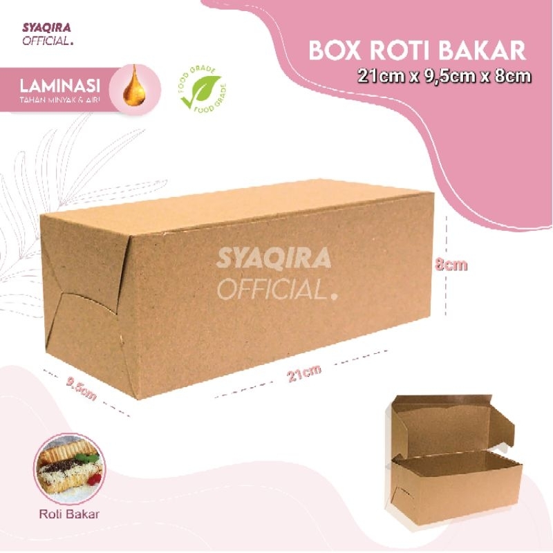 Dus Roti Bakar|Box Roti Bakar|Laminasi|Isi 25pcs