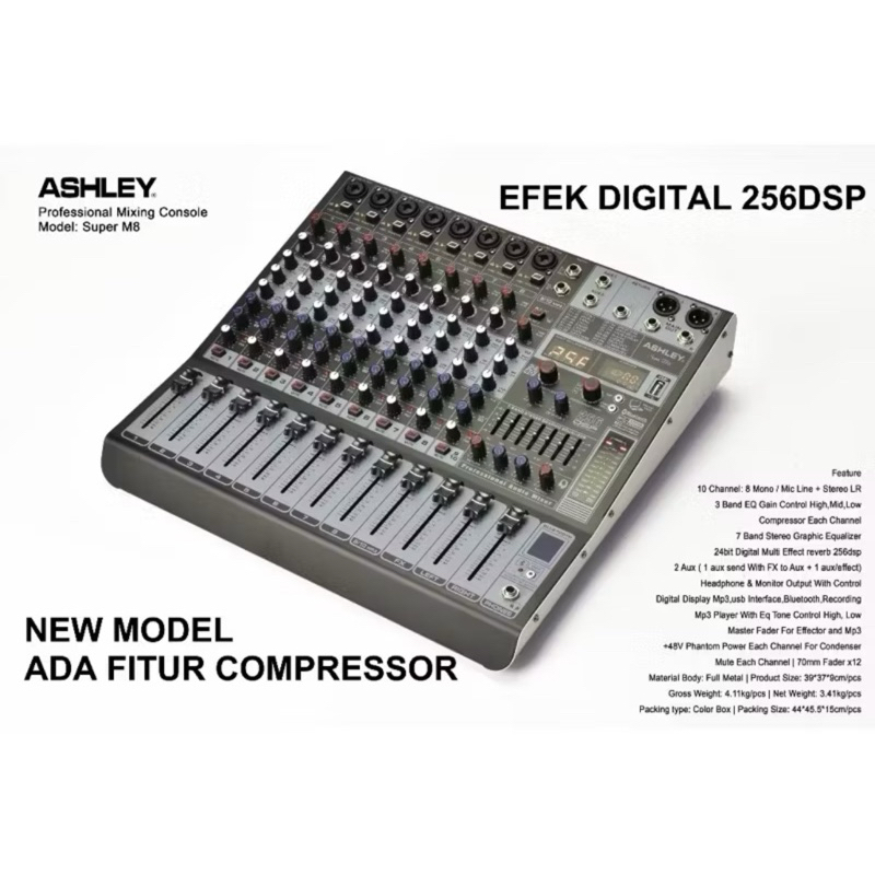 Mixer ASHLEY SUPER M8 NEW COMPRESSOR / SUPERM8 / SUPER M 8
