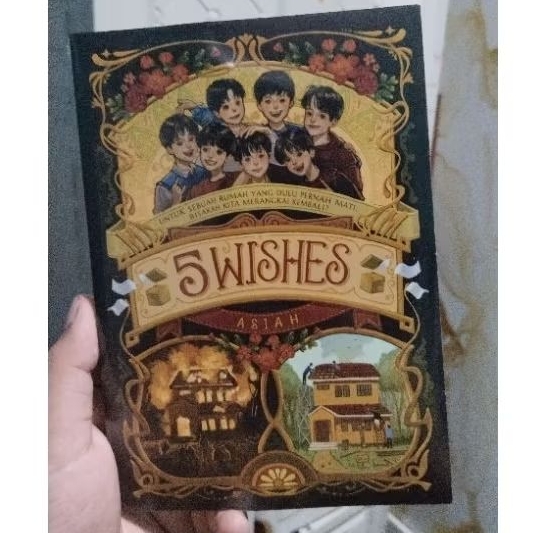 [Free Random Book Bagi Yang Beruntung] Preloved Novel 5 Wishes karya Asiah (mwizamonat) | Kondisi Ba