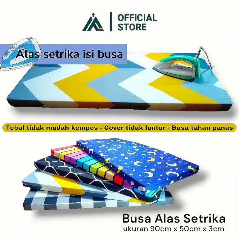 ALAS SETRIKA BUSA PREMIUM 3 CM TAHAN PANAS