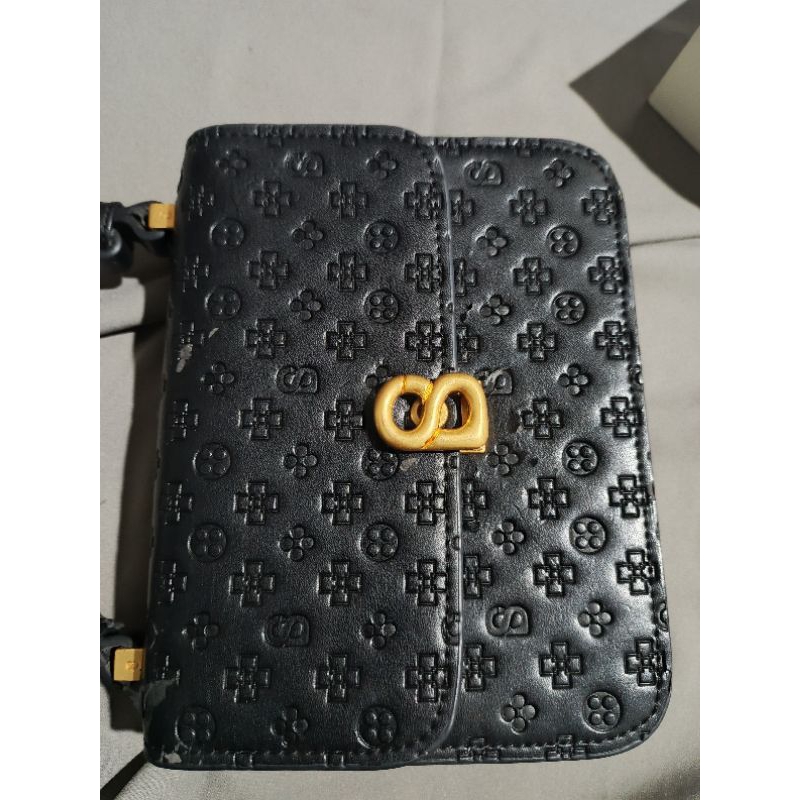 Preloved Tas Buttonscarves Chain Black