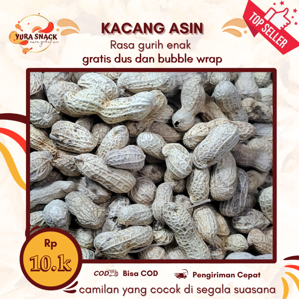 

Camilan Kacang Asin Premium Super Gurih Dan Renyah Snack Kiloan Murah Kacang Goreng Sangan Kemasan 250gr Dan 500gr