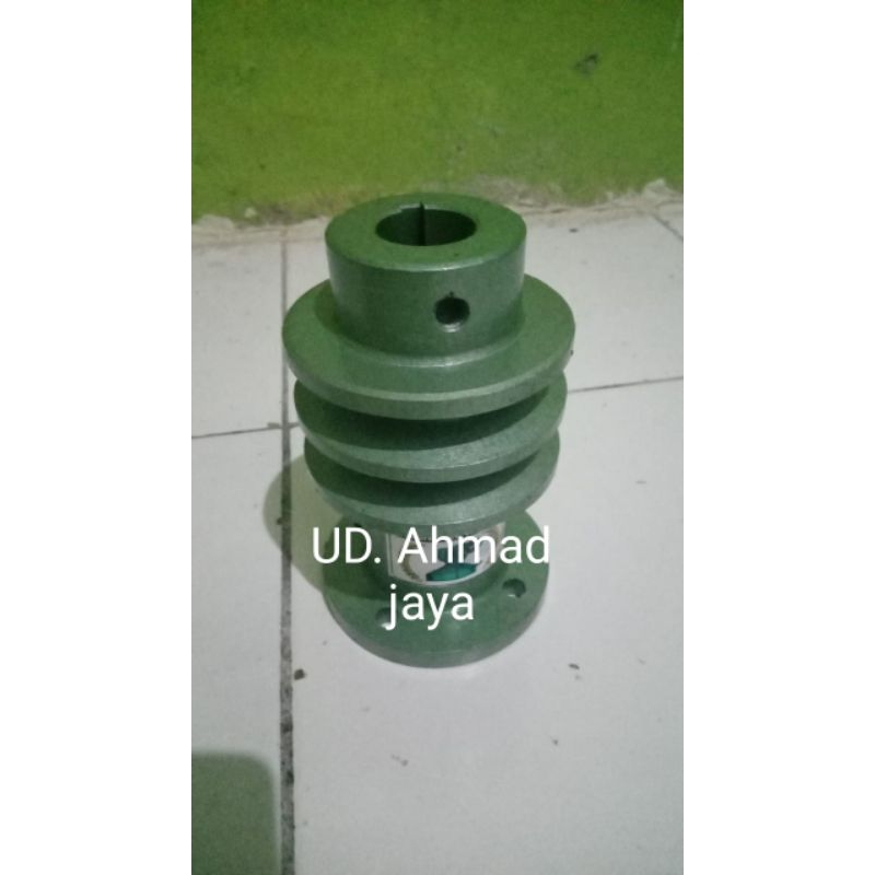 pulley perontok padi /grabagan ukuran 3 inchi untuk mesin honda GX 390,420,460 (as 25 mm) mesin chin