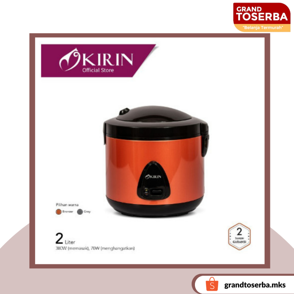 Rice Cooker 2 Liter Kirin KRC-238