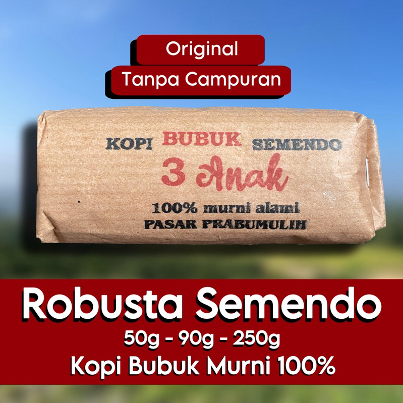 

Kopi Tiga Anak | Kopi Bubuk | Kopi Hitam Semendo MUARA ENIM KHAS SUMATERA SELATAN