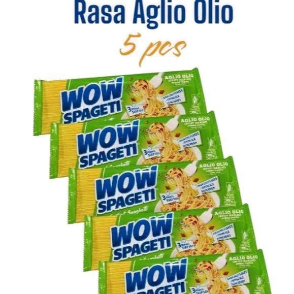 

MIE WOW SPAGETI varian terbaru rasa Aglio Olio paket Hemat 5pcs spagetiaglio