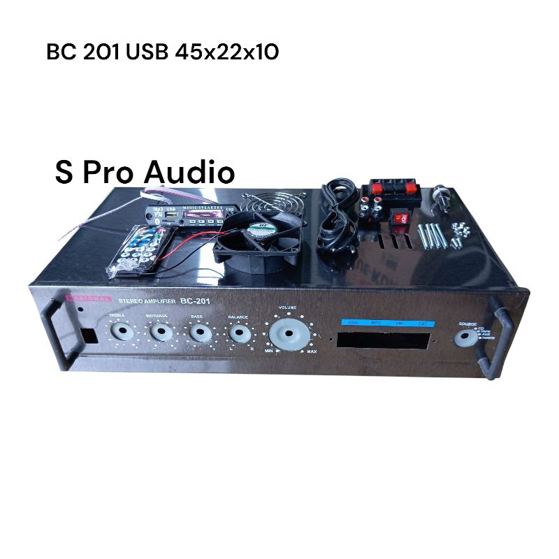 Paket Lengkap Bok Power Amplifier 201 Usb Dengan MP3