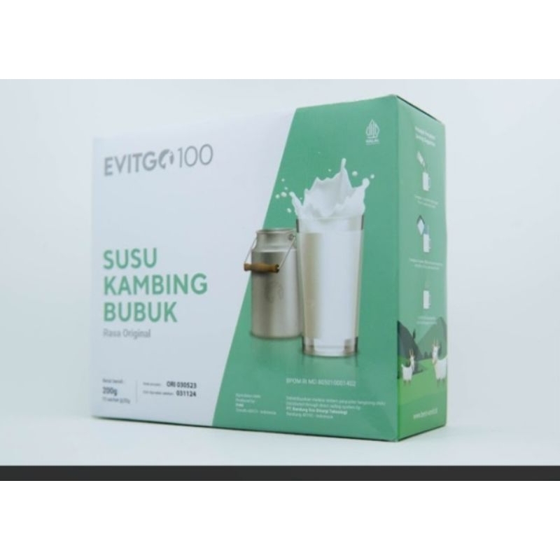 

Susu Kambing EVITGO 100 – Susu Sehat & Alami | Tinggi Kalsium, Baik untuk Tulang & Pencernaan