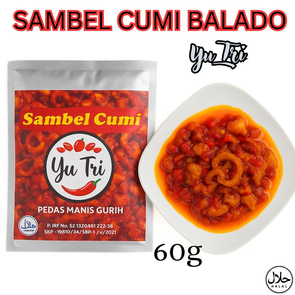 

Sambel Cumi Balado 60gr Sachet Praktis Pedas Manis Gurih Siap Makan Lauk Fresh Tuna Udang Pete Teri
