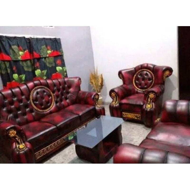Kulit Sofa Jaguar Meteran Premium