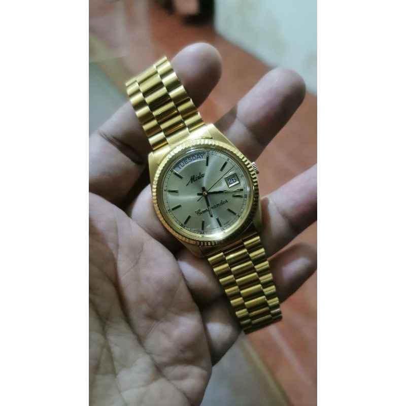 mido comander president gold