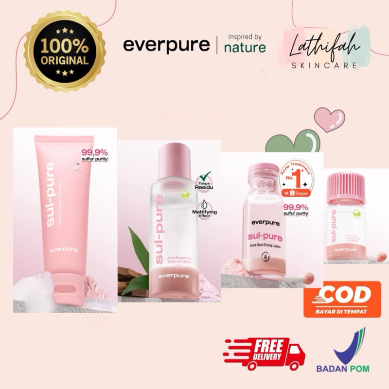 EVERPURE SUL-PURE ACNE SPOT DRYING LOTION | TOTOl JERAWAT EVERPURE | EVERPURE MAKASSAR