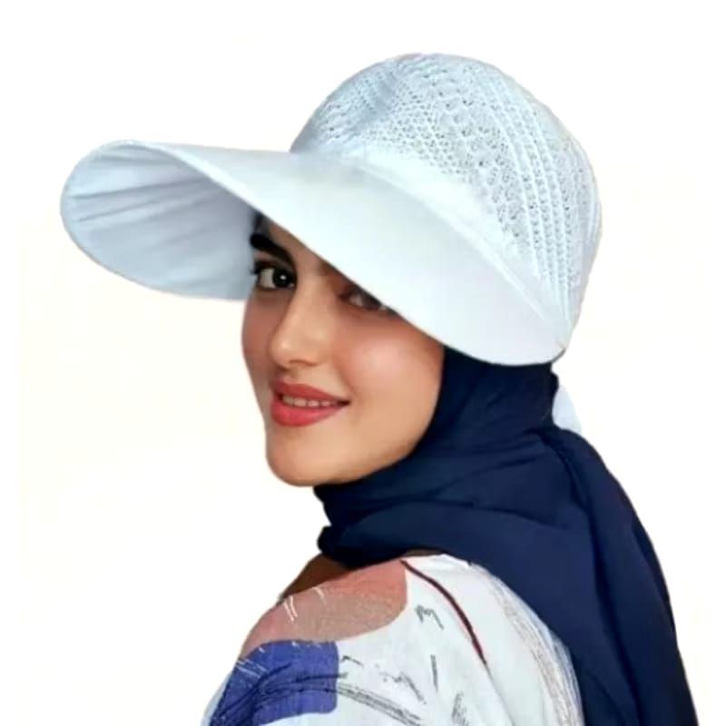topi pet rajut wanita/topi umroh dan haji wanita
