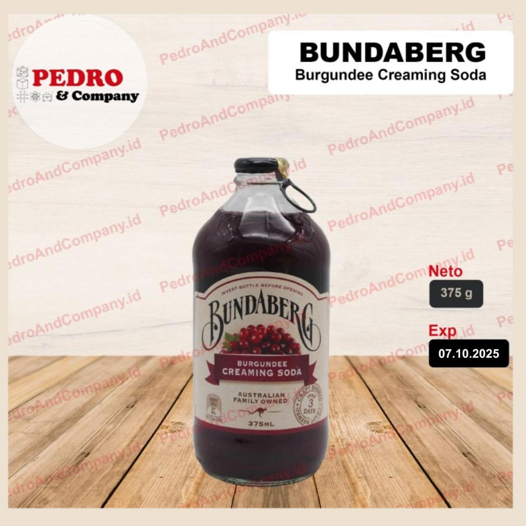 

Bundaberg BURGUNDEE CREAMING SODA drink 375 ml - minuman berkarbonasi