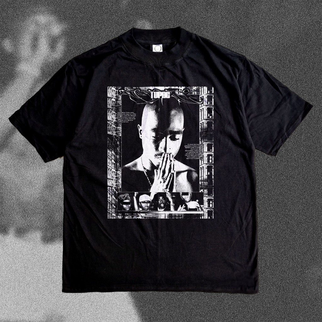 Tupac Heavyweight 16s - Kaos Band Merch Tupac Amaru Shakur heavy Cotton Combed Bootleg