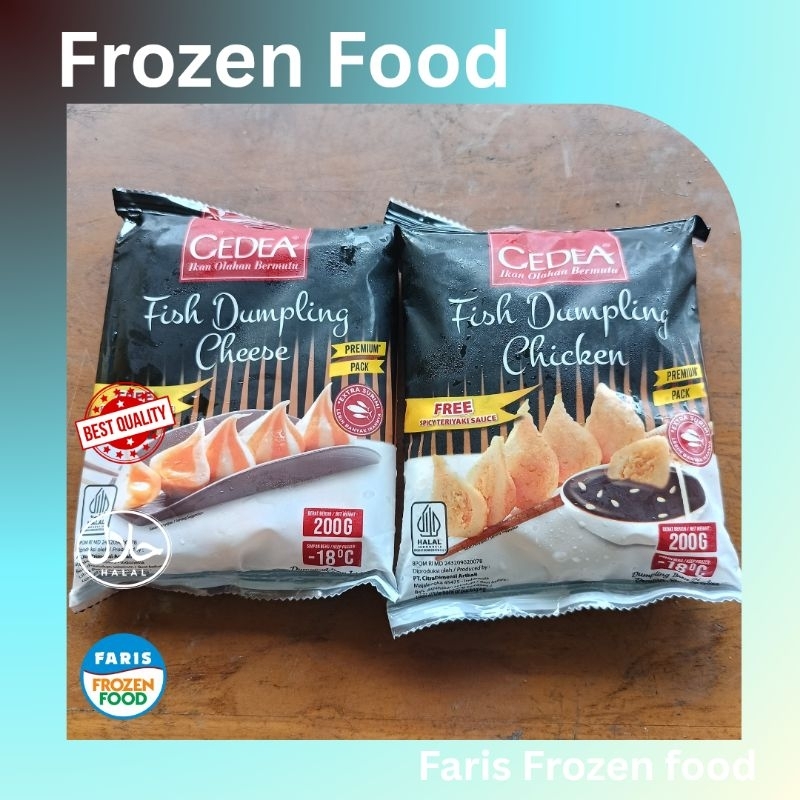 

CEDEA Fish Dumpling | Cheese Dumpling, Chicken Dumpling, free saus teriyaki 200 gram