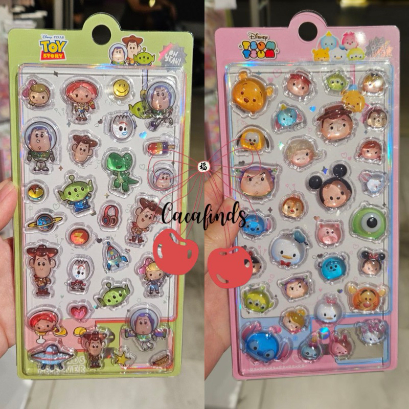 

OHSOME x Disney‼️Stiker Bonbon Drop Viral 3D Sticker Lucu Puffy Disney Collection (Toy Story / Tsum Tsum / Stitch / Mickey Mousse)