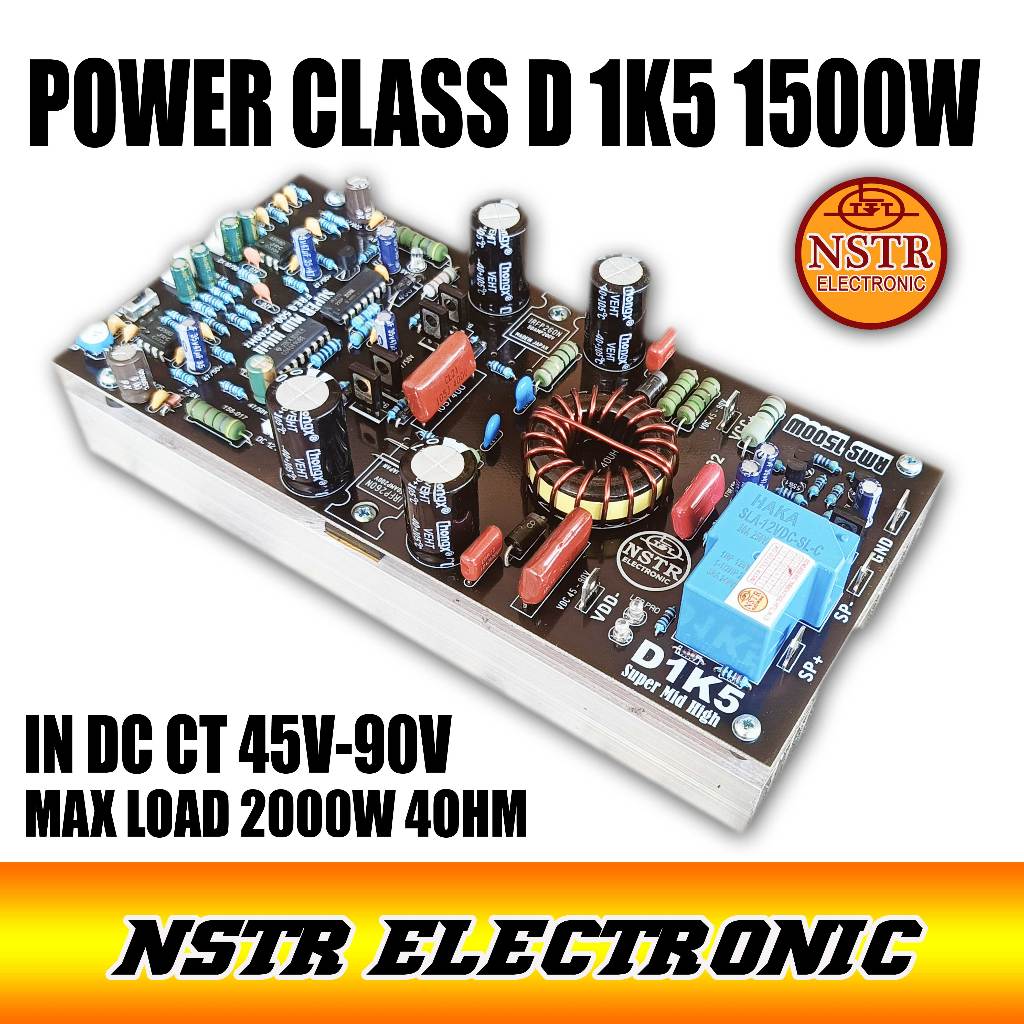POWER CLASS  D 1K5 1500W MAX LOAD 2000 WATT