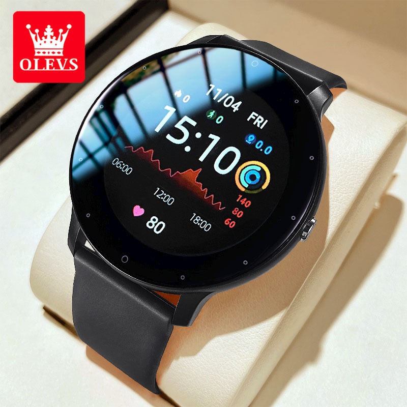 OLEVS Jam Tangan Pria Original Anti Air Smartwatch Multifungsi Watch