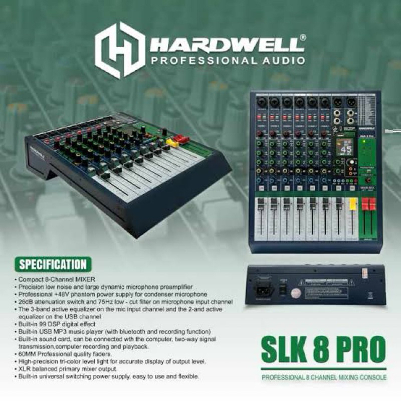 Mixer Hardwell SLK 8 Pro 8 Channel