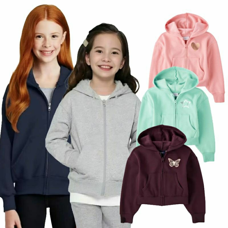The Children's Place Girls Jacket Full Zipper / Jaket Full Resleting Anak Perempuan The Children's P