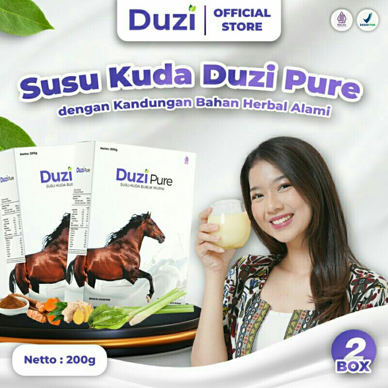 

paket 2box DuziPure Susu Kuda Liar Lombok Asli 100% Untuk Nyeri Sendi Kebas dan Kesemutan No.1 di Indonesia