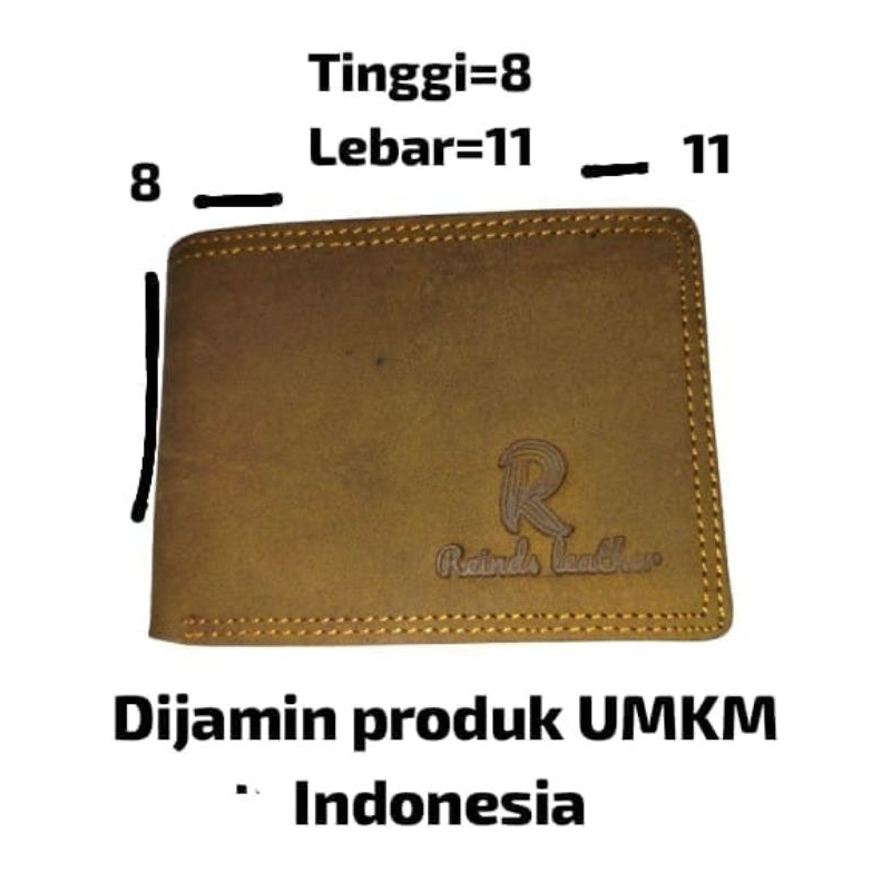 Dompet pria mini dompet kulit pria kecil dompet ukuran 8x12 dompet kulit sapi