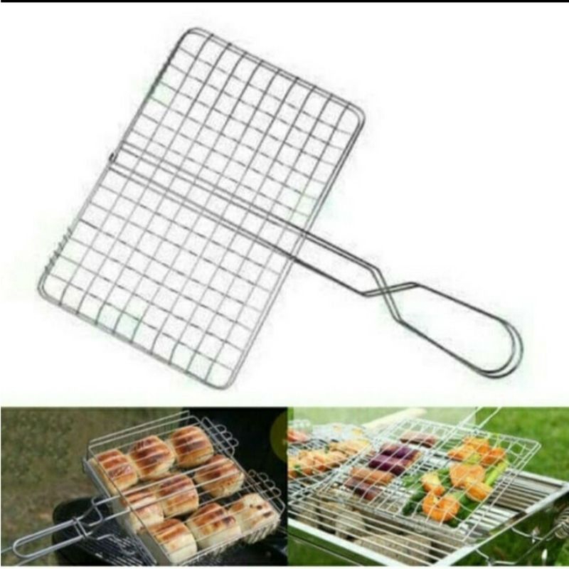 panggangan ayam/ikan stainless /panggangan jepit