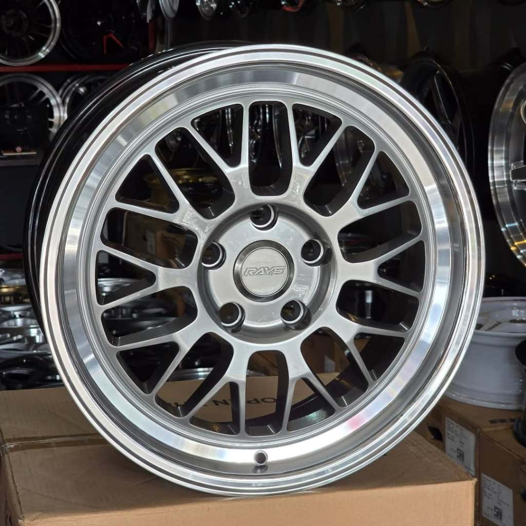 Velg Rays 21A Ring 17 Lebar 7,5 Et 40 Pcd 5x114 Warna Greey Polish | Velg R17 | Velg Mobil | Velg Ra