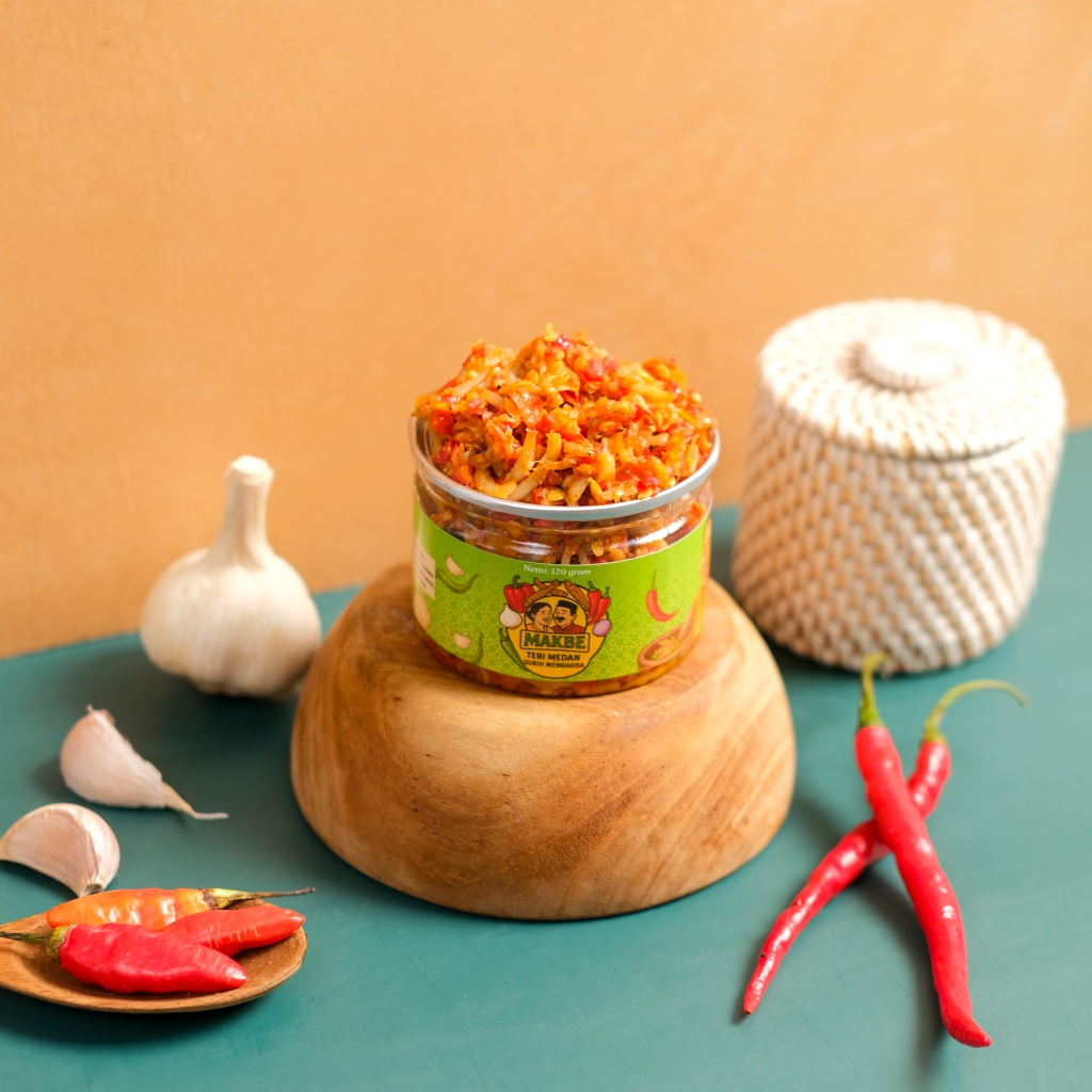 

Sambal Ikan Teri - Sambel Kecombrang Rumah Emak & Babeh 120 gram - Sambel teri medan pedas kemasan kaleng siap makan untuk lauk asli enak - Sambal Viral Murah Bikin nagih - Eat Sambal Mr Crispy