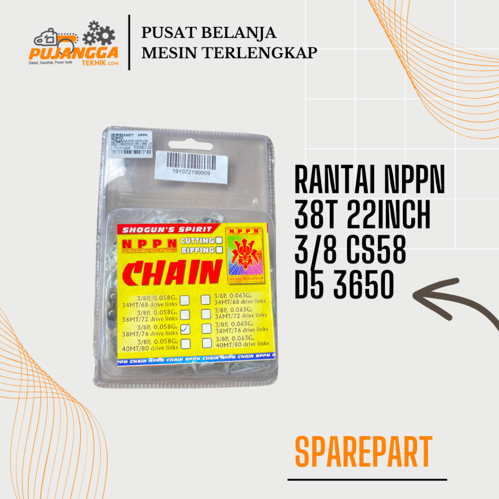 NPPN Chain Rantai NPPN 38T 22INCH