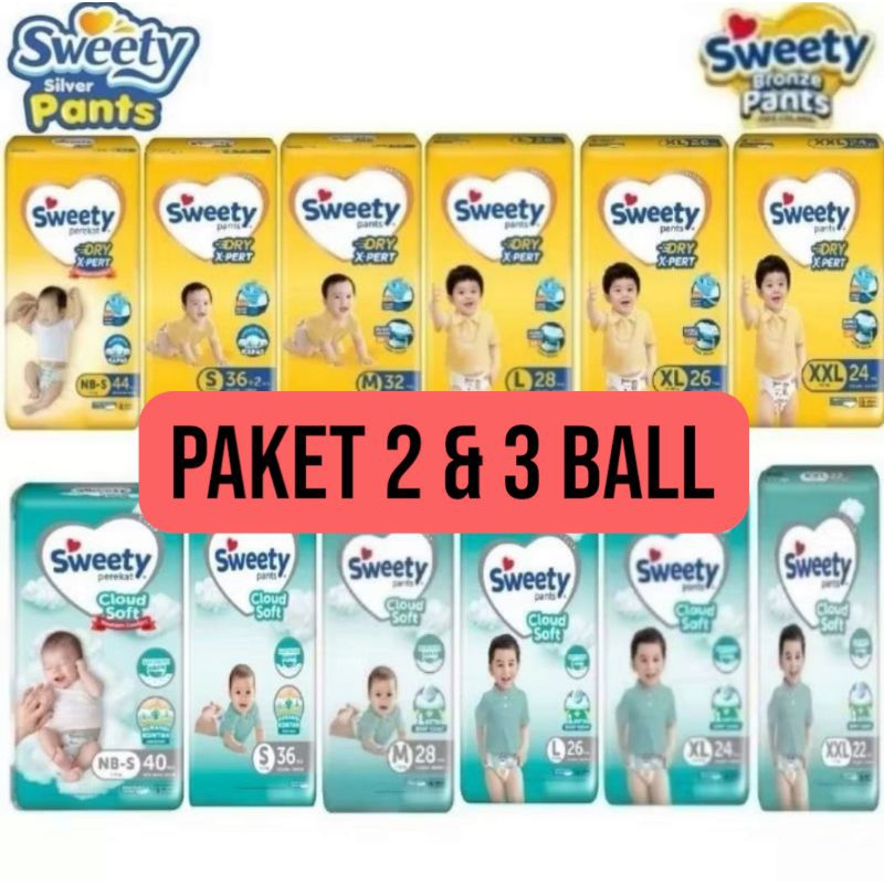 [2 BALL / 3 BALL] Sweety Bronze NB-S44 S38 M32 L28 XL24 XXL24 | Silver NB-S40 S36 M28 L28 XL24 XXL22