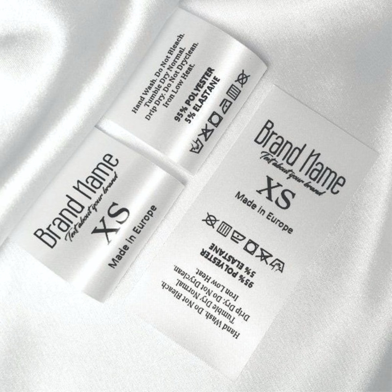 Label Satin Label Baju Label Kaos Label Washing Label Wah Tag