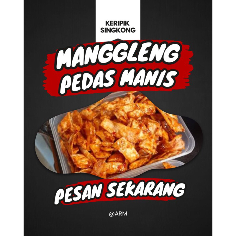

keripik singkong pedas manis (manggleng)