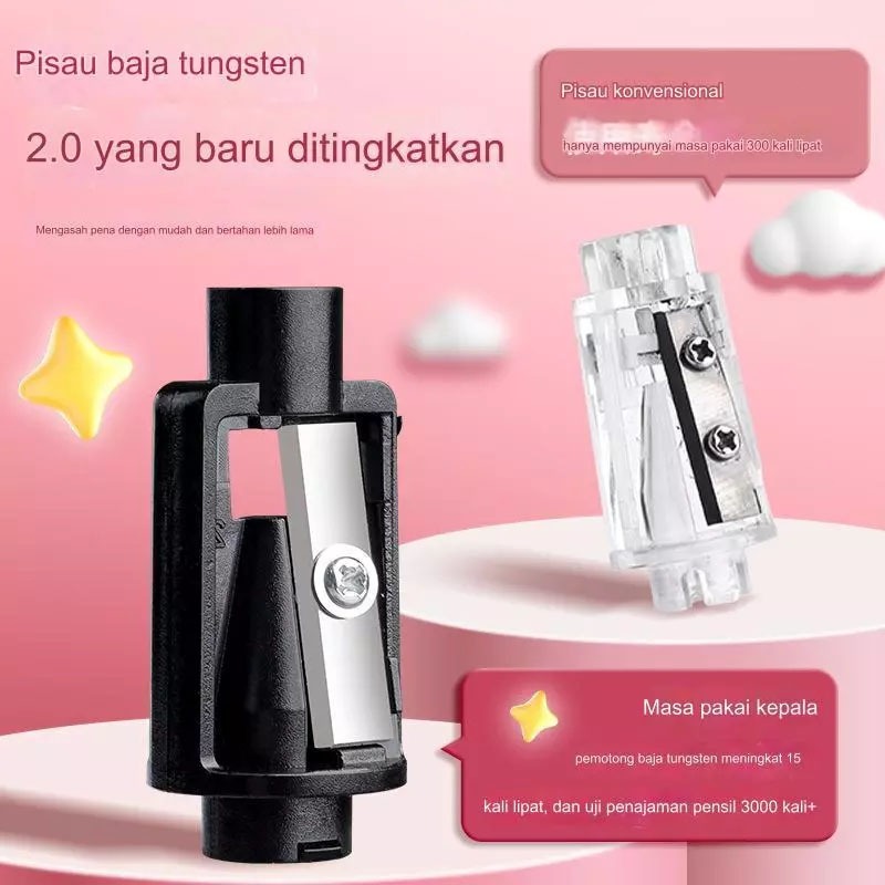 

COD Rautan Pensil Elektrik Lucu Imut Motif Hewan Pencil Sharpener Electric Cute Animals Astronot