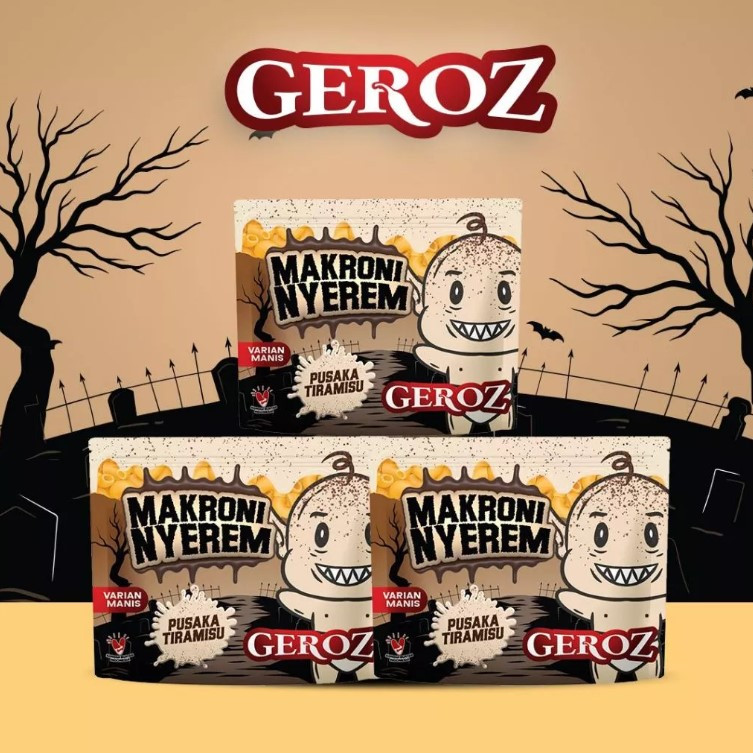 

JTTOP" Geroz - Varian Manis - Makroni Nyerem Rasa Tiramisu Isi 3