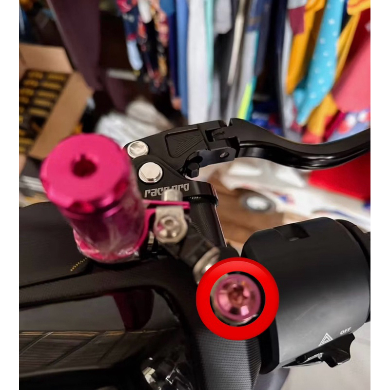 Baut Titanium untuk Lubang Spion motor Honda Original Titanium Vietnam