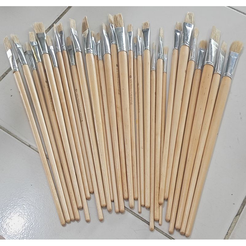 

TRIFELO KUAS KAYU // KUAS KAYU BULU ANTI LEPAS // KUAS // KUAS KAYU