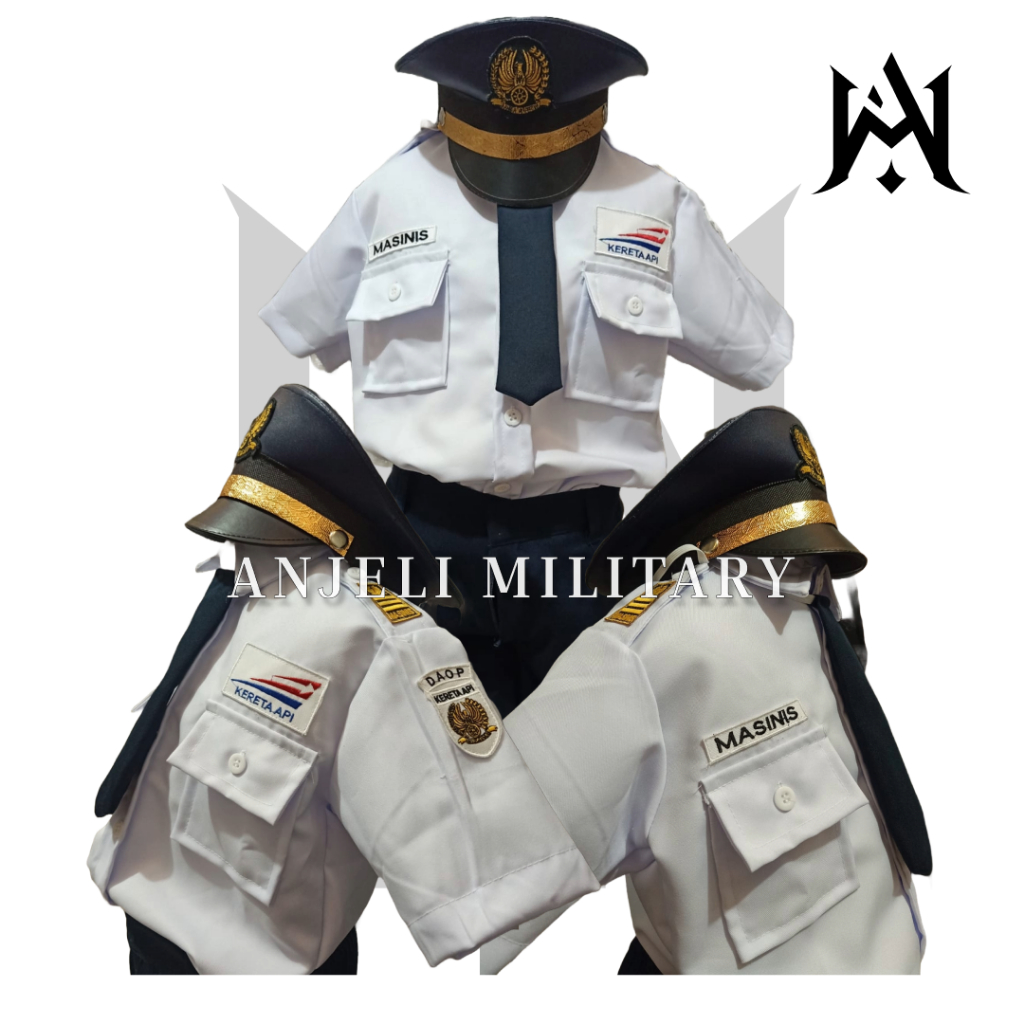 MASINIS ANAK / BAJU MASINIS ANAK / BAJU PROFESI ANAK / BAJU PROFESI MASINIS ANAK/ KOSTUM MASINIS ANA