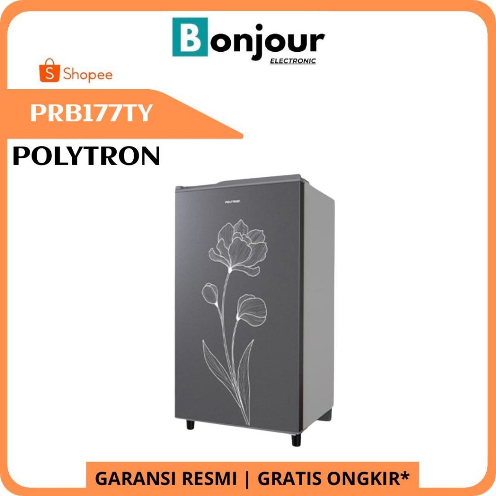 Kulkas 1 Pintu Polytron PRB177TY Kulkas Polytron PRB 177 TY 170 Liter