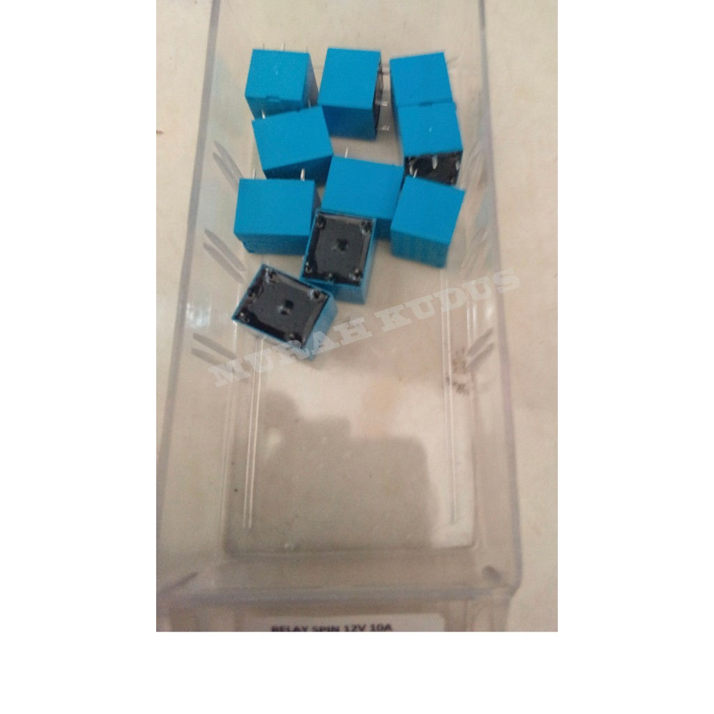 RELAY 5PIN/KAKI 12VOLT 10AMPERE T-73 HKV BIRU
