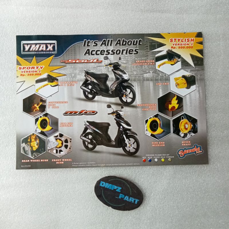 BROSUR LAWAS AKSESORIS YMAX MIO MIO SOUL ORIGINAL