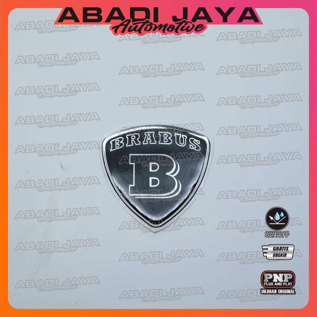 emblem brabus / emblem timbul brabus / stiker 3d brabus / stiker emblem brabus / sticker brabus