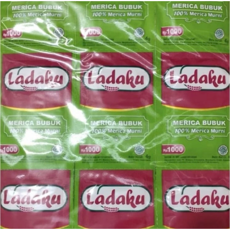 

Bumbu Ladaku Merica Bubuk Sachet @ 1000 new pack 1 pak isi 6 renceng x 12 pcs