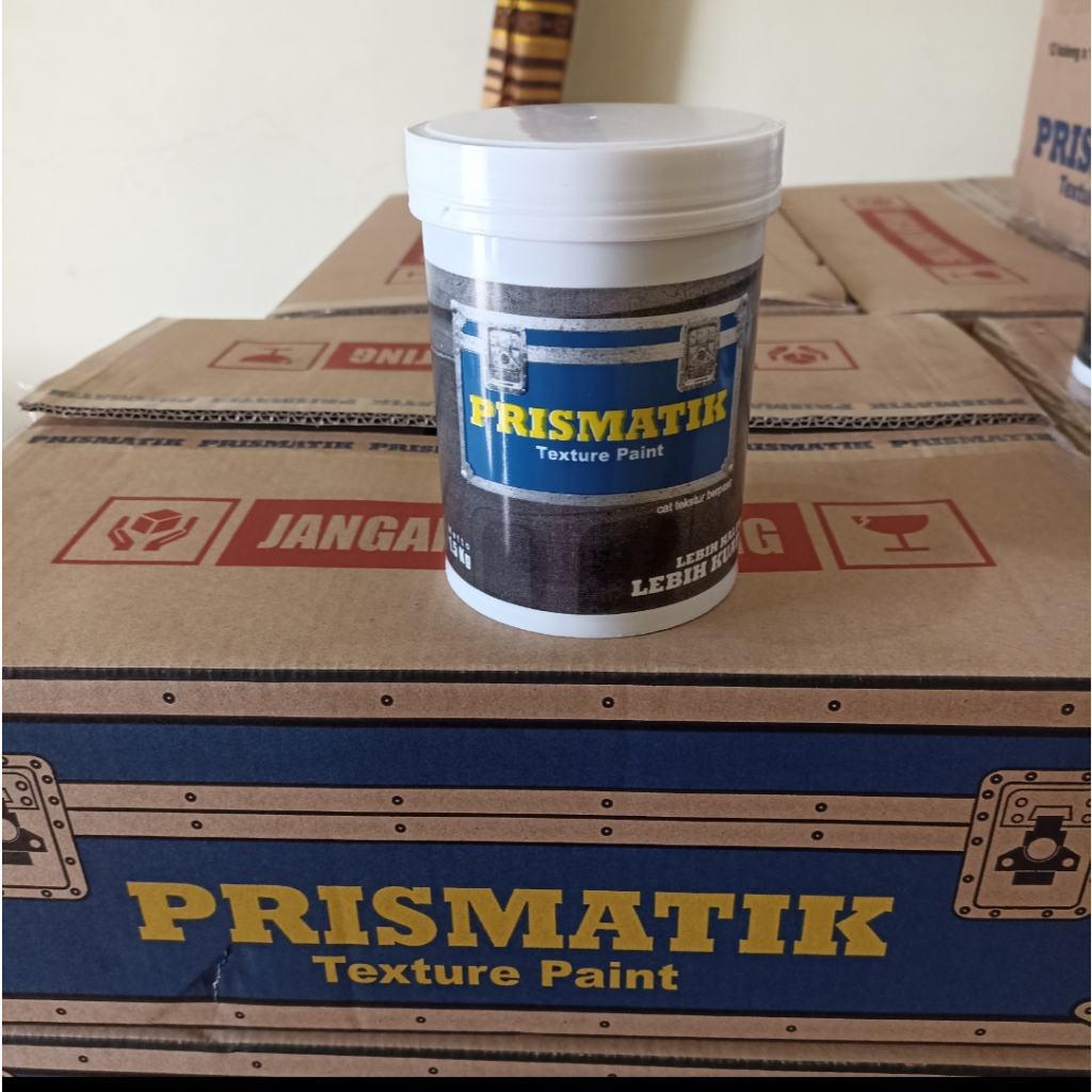 Cat Prismatik TEXTURE paint netto 1,5kg cat tekstur berpasir / Cat TEXTURE PAINT BLACK