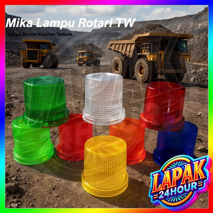 Mika Lampu Blitz Taiwan , Kaca Lensa Lampu, Sparepart Mika Seri Rotari Blitz