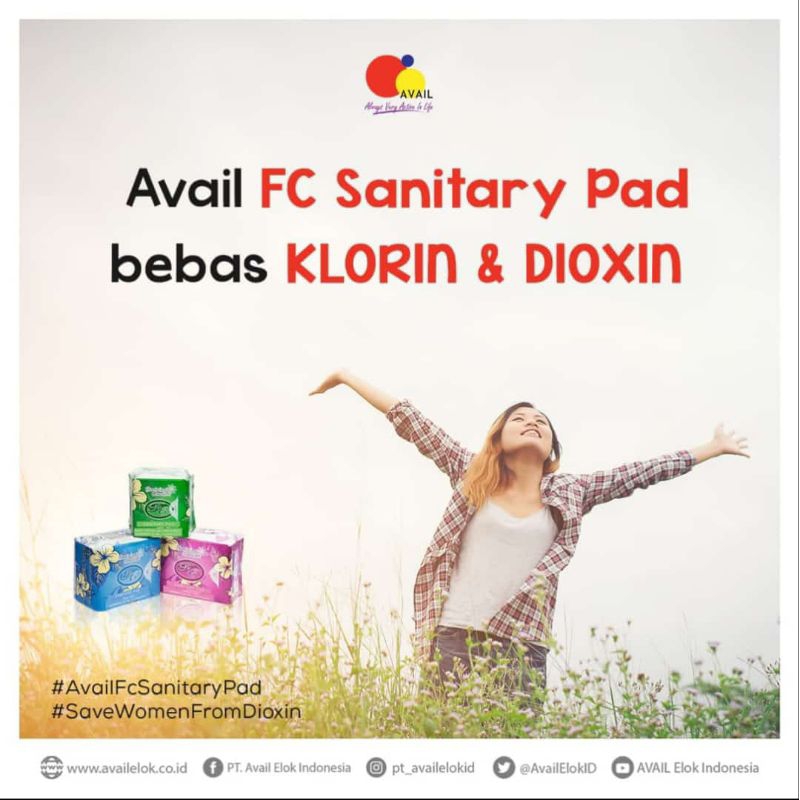 Pembalut dan Pantiliner Avail FC Sanitary Pad, exp date 2028