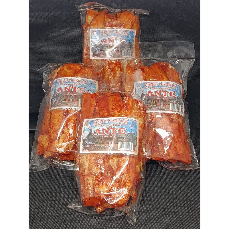 

Paket 5 Pcs Keripik singkong ante 200g