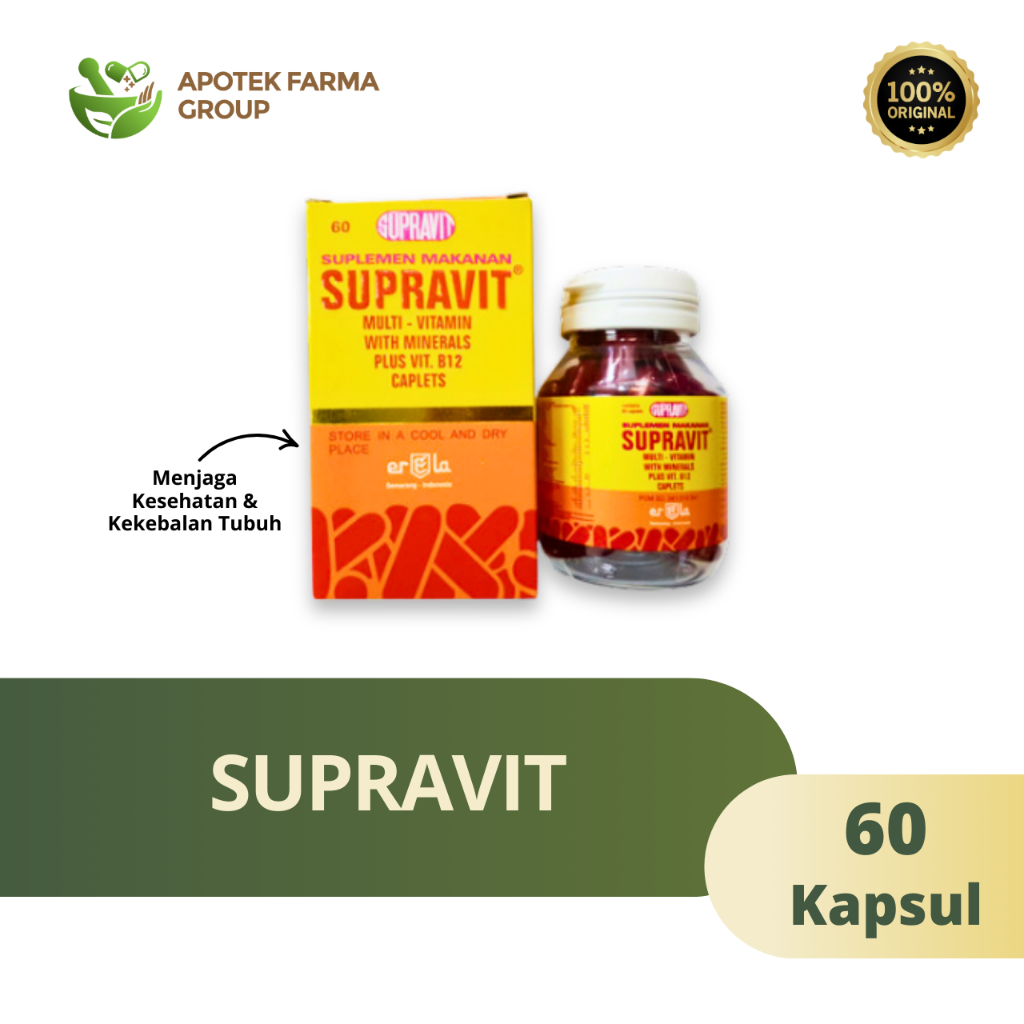 [ORIGINAL] Supravit Vitamin Ayam – Stamina, Nafsu Makan, & Anti Stress